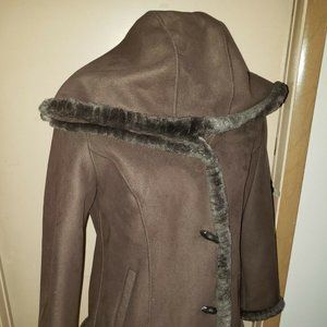 Jones New York Sport Long Sleeve Hooded Coat